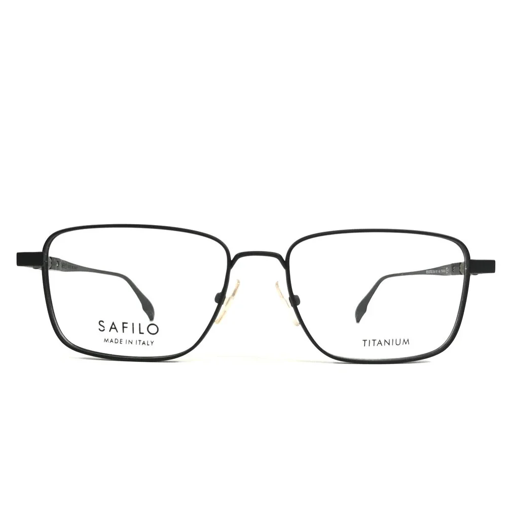 Safilo Eyeglasses Frames REGISTRO 04 PJP Matte Black Titanium 55-17-145